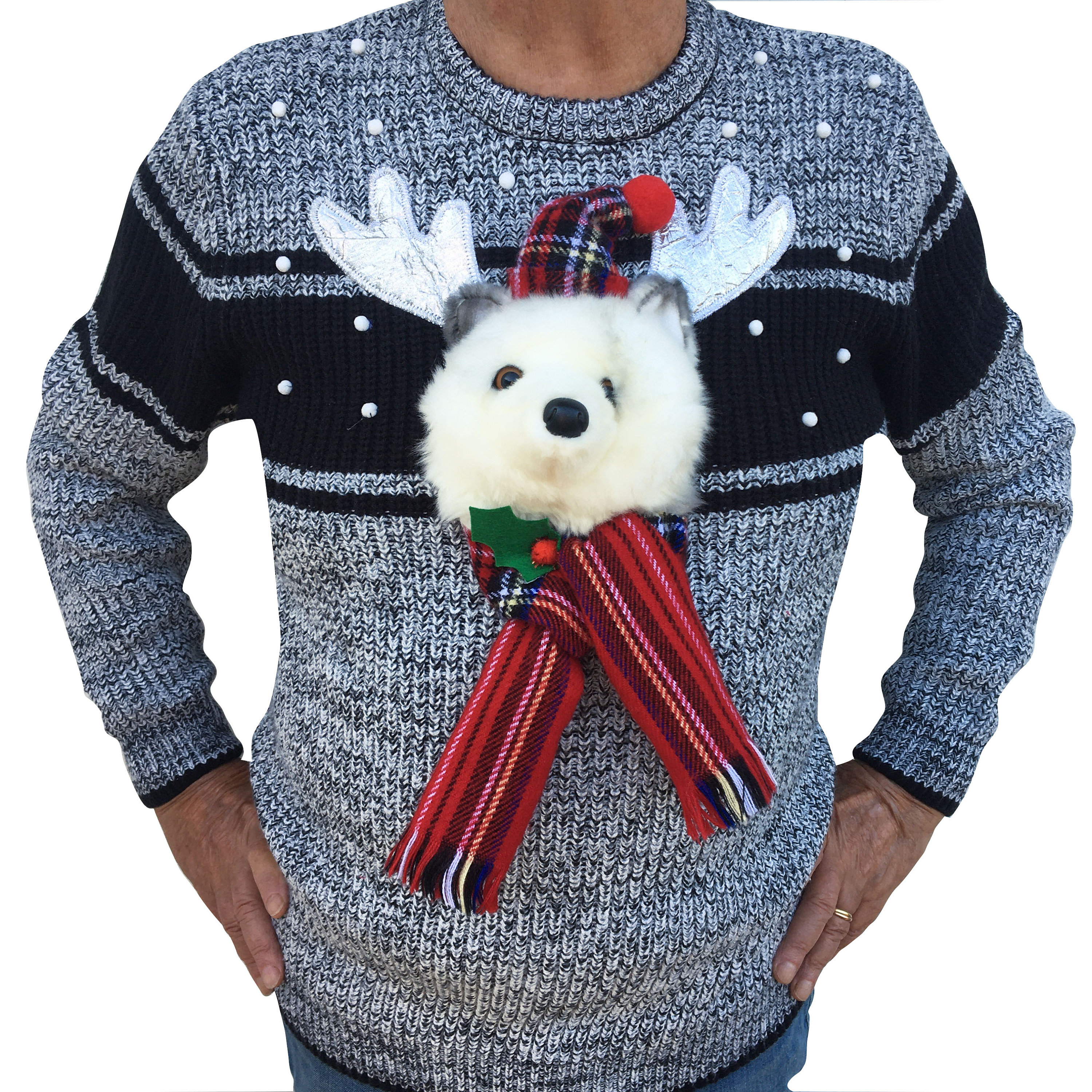 ANTARTICA – Herren – S/M – Hässlicher Weihnachtspullover