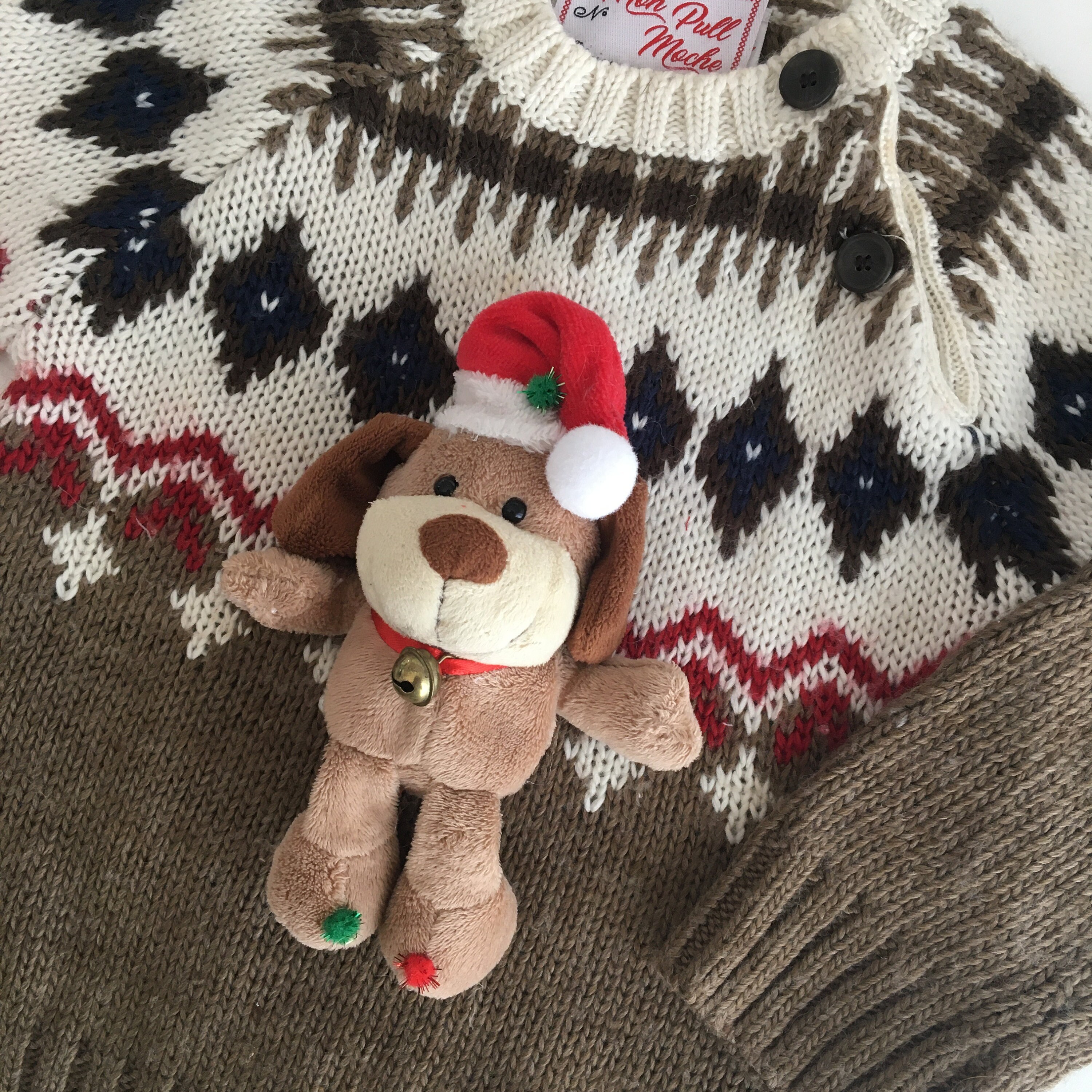 トップス vintage 2002 Xmas milo design sweat MILO- Unisex 18-24 Months - Ugly Christmas Sweater - Unique
