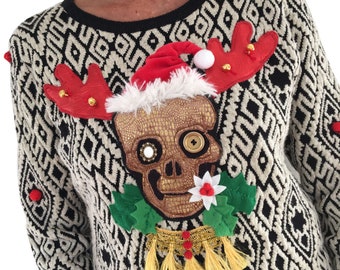 KISS - Woman - TS or TM - Ugly christmas sweater - Unique piece