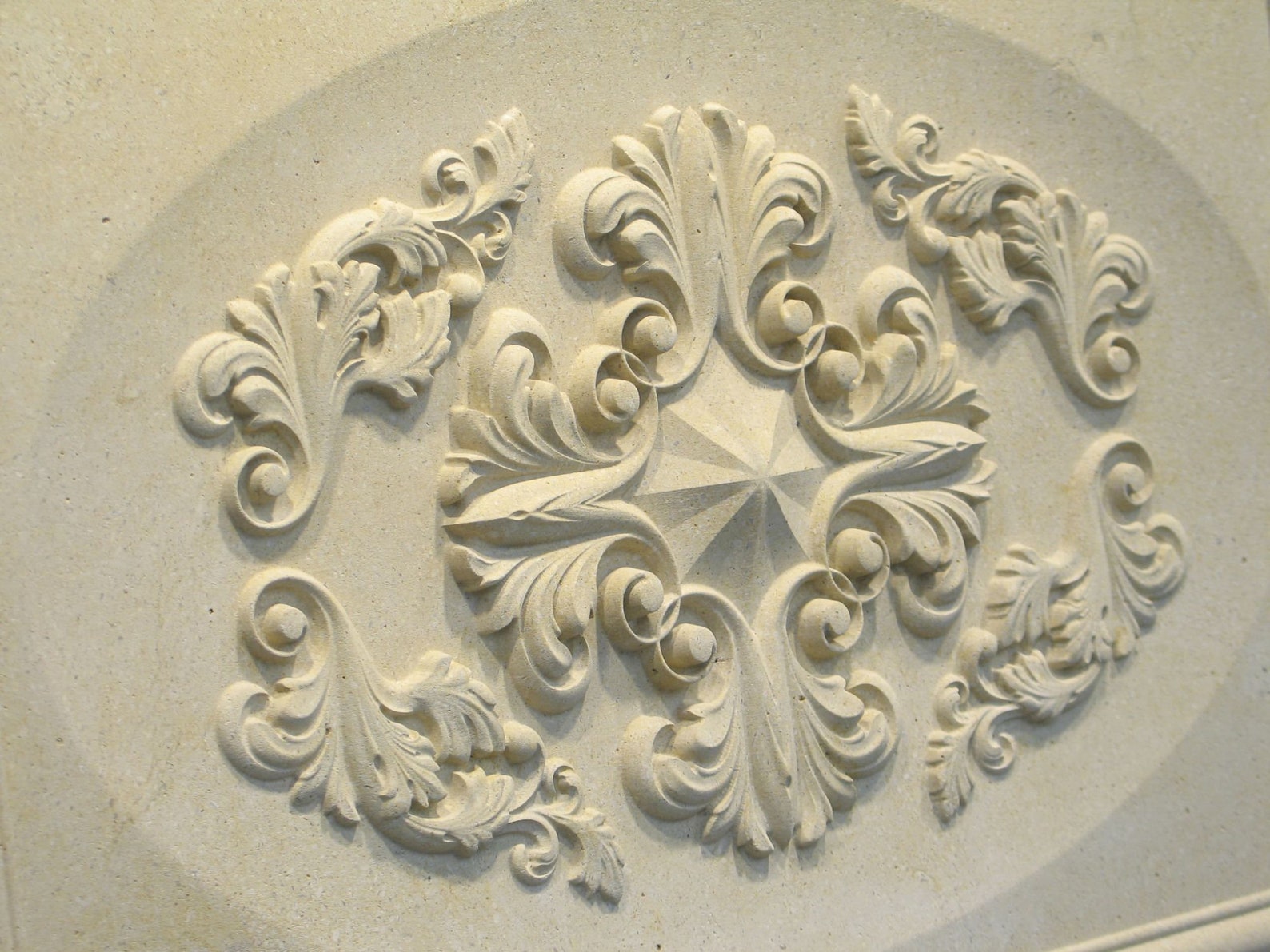 Classic Relief 16x24 Carved Stone Custom Decorative Backsplash Tile ...