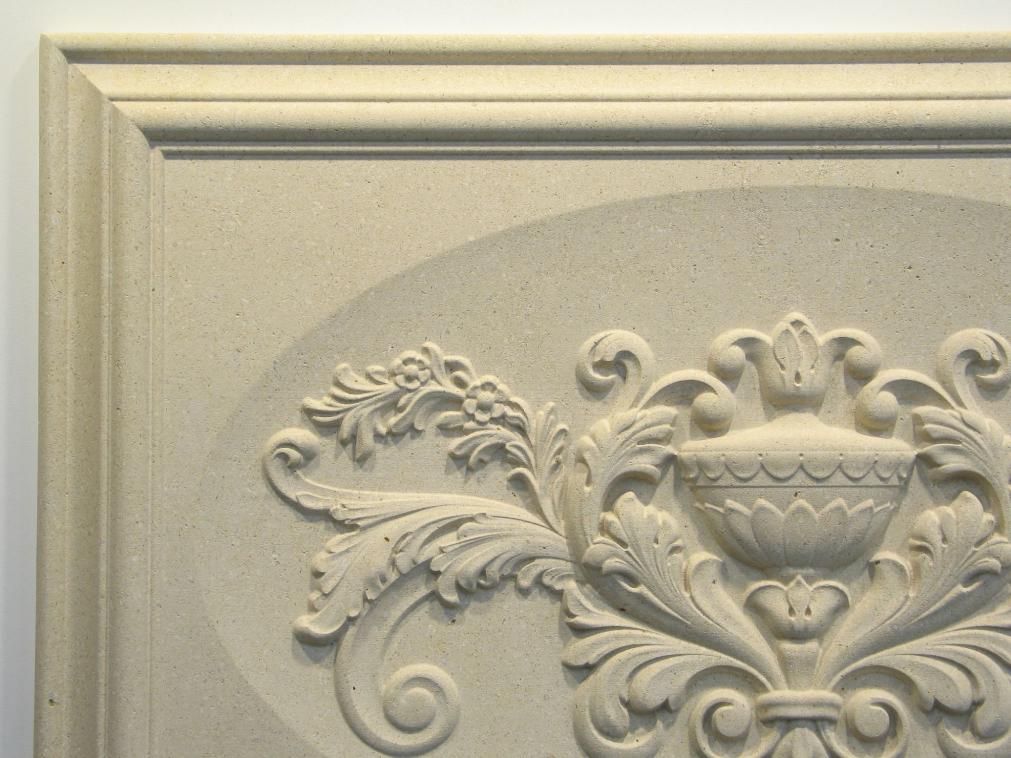 Custom Limestone Pattern Classic Relief Carved Limestone Custom Decorative Backsplash Tile 16 ...
