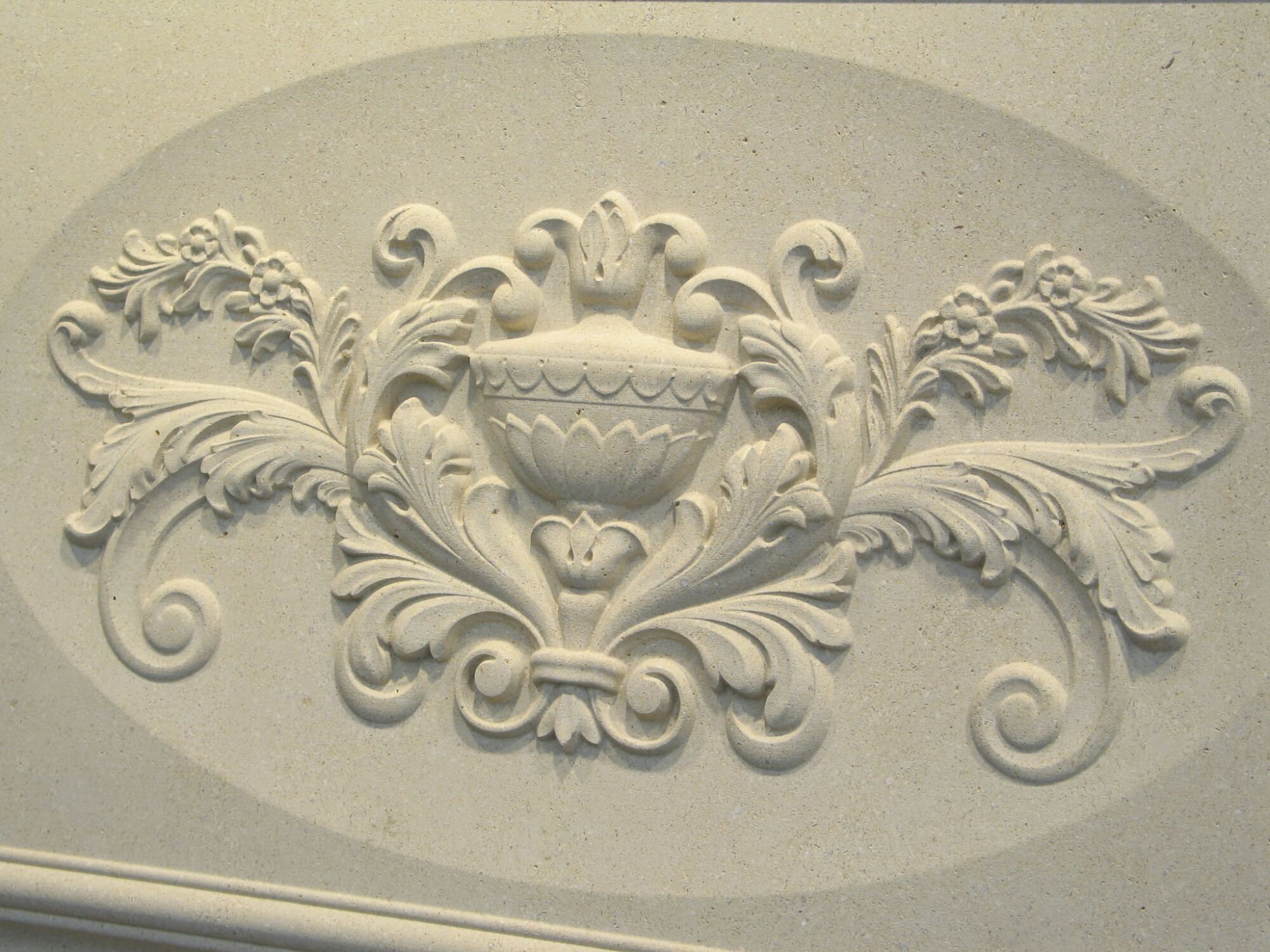 Custom Limestone Pattern Classic Relief Carved Limestone Custom Decorative Backsplash Tile 16 ...
