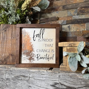 Fall Decor Sign: Modern Farmhouse Autumn Wall Art