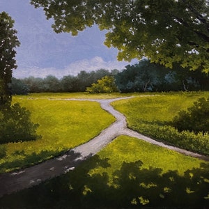 Path, Oil Painting, Classic Landscape, Oil Painting On Canvas, Oil Painting Landscape, Landscape Original Oil, Original Art Work, Handmade