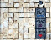 Dog furniture - Pet sign. WELCOME SIGN with Pet 39 s Paws, dog lover, dog rescuer gift, dog home signs,dog decor, wood sign,house warming gift