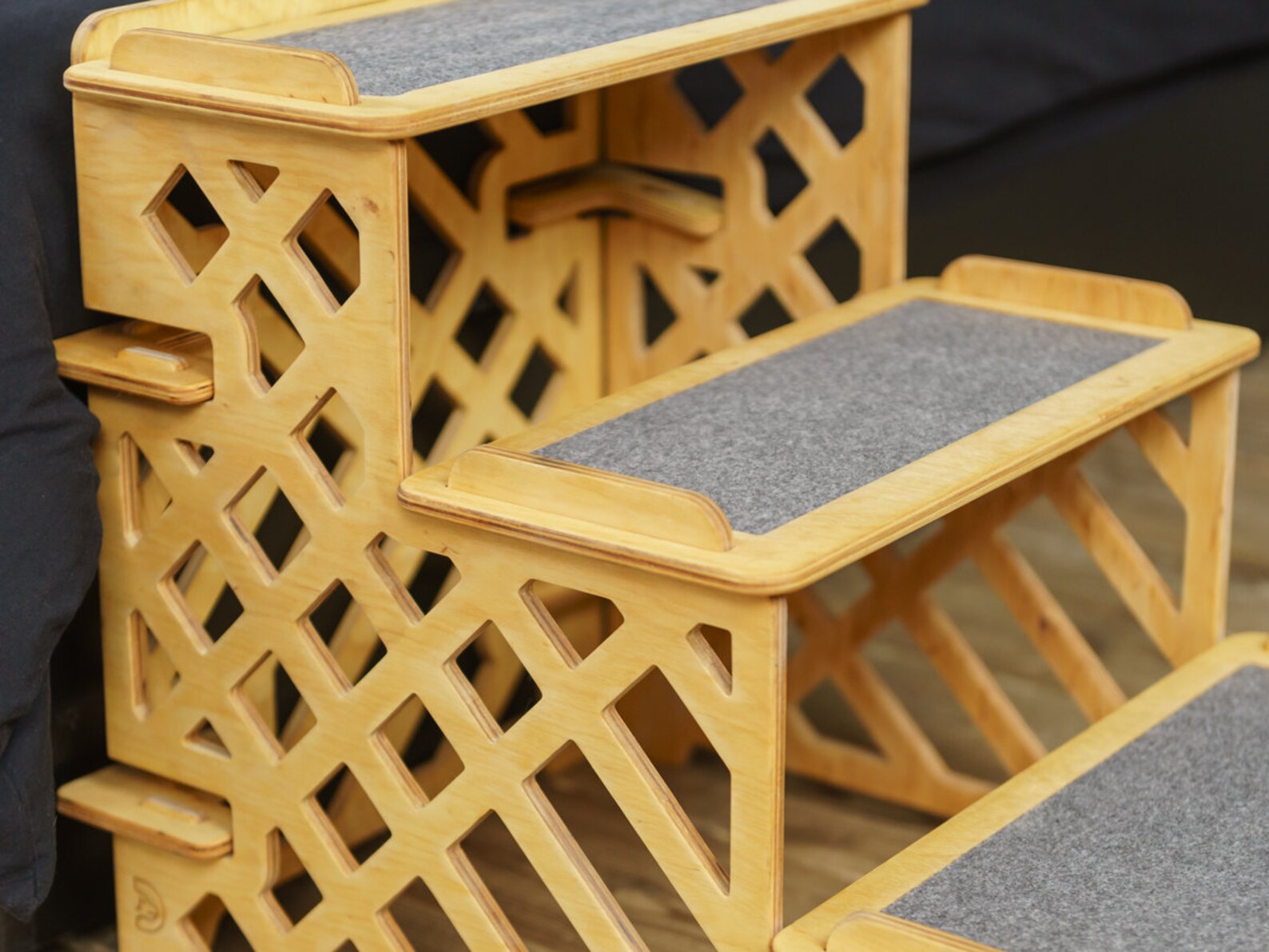 Dog Steps for Bed 17.7 Inchcarpeted Dog Stairssteps for Tall Etsy