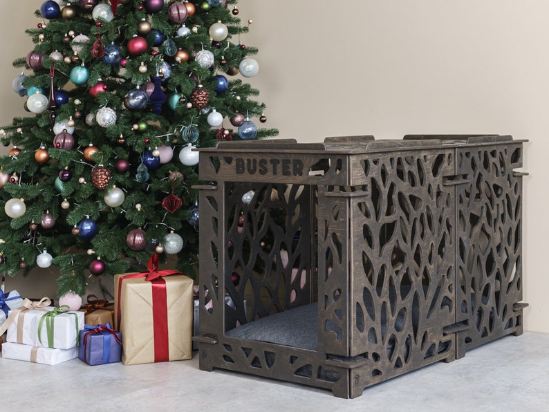 Dog Kennel Medium Dog Crate Wooden Dog Crate Furniture Etsy
