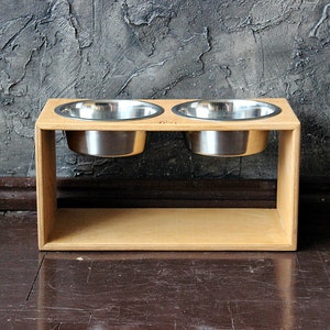 Large Dog bowls 1700 ml - Solid Double Bowl Stand, 7.8/9.8/11.8 inch.Big dog bowls,large dog water bowls, dog feeding station,dog food stand