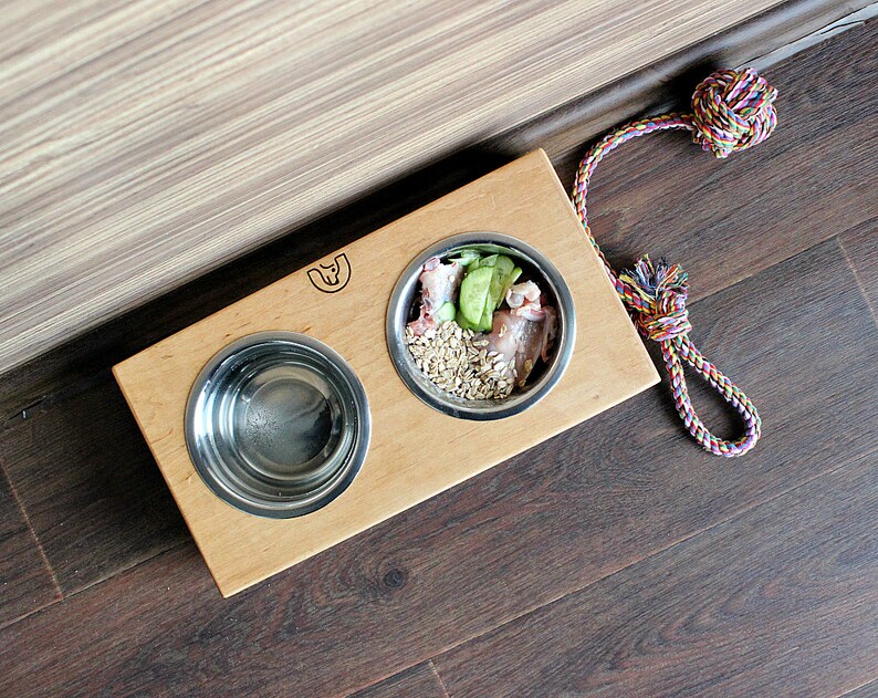 Small Dog Bowls 450 Ml Double Bowl Stand 3.9/5.9 Inch. Pet Etsy