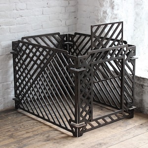 Wooden Indoor Dog Playpen for Small Breeds – Decorative Foldable Pet Crate - READY TO SHIP