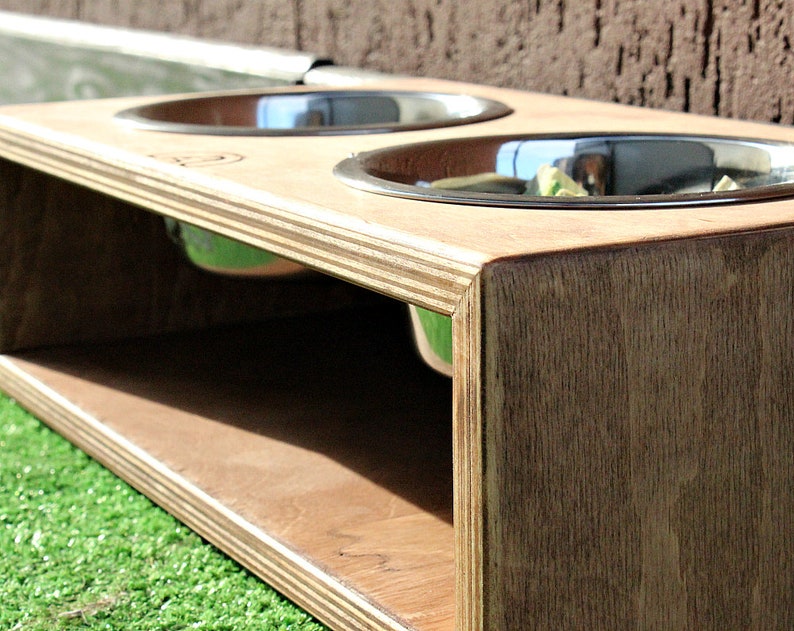 Small Dog bowls 450 ml Double bowl stand 3.9/5.9 inch. Pet Etsy