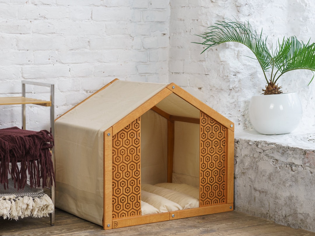 Buy Decorative Panel Dog House: Luxury Indoor Pet Bed Online in India