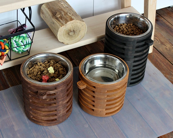 Dog Bowls 57.5 Oz/7.2 Cups/1700ml, Large Dog Bowls, Elevated Dog Bowls for  Large Dogs, Dog Food and Water Stand, Wooden Raised Dog Bowls 