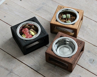 Mini Dog bowls 200 ml - Skeleton Single Stand.Dog bowl feeder, single dog bowl stand, dog feeding station,pet bowl, pet food bowls,dog dish