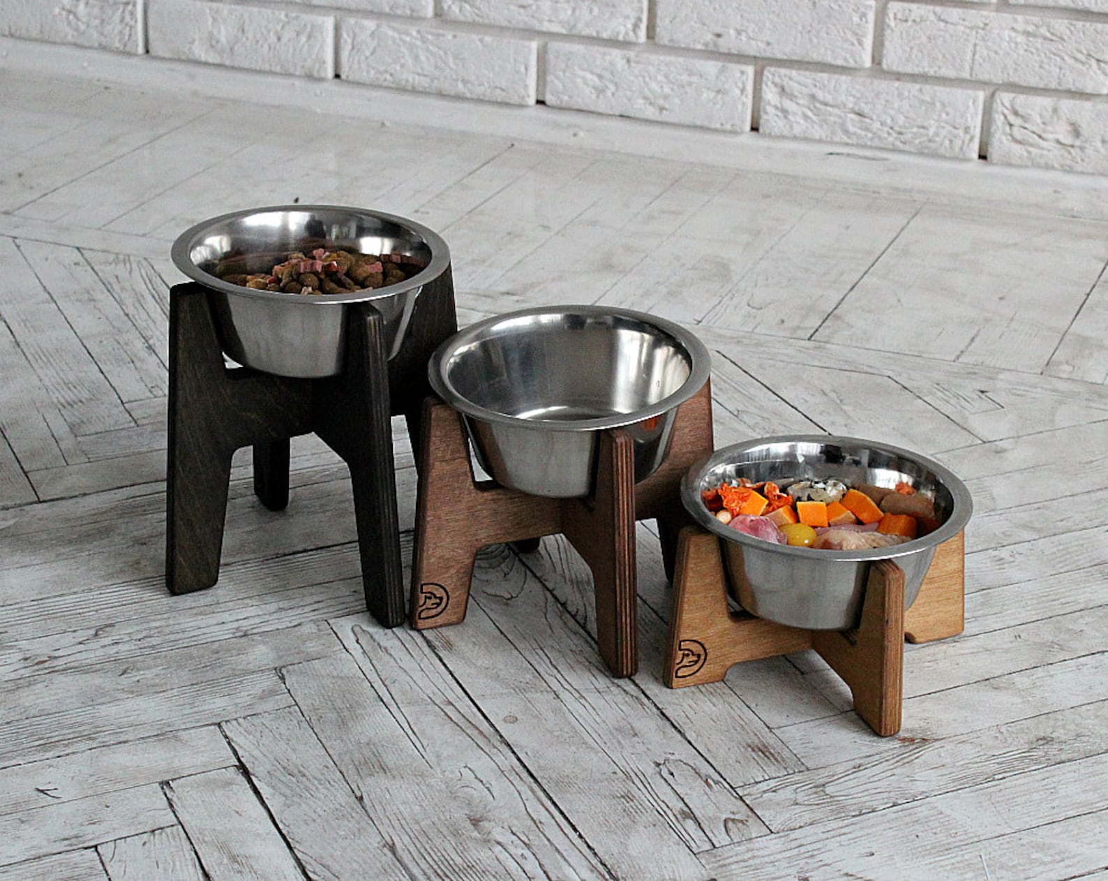 Medium Dog bowls 750 ml Elevated Single bowl 3.9/5.9/7.8 Etsy