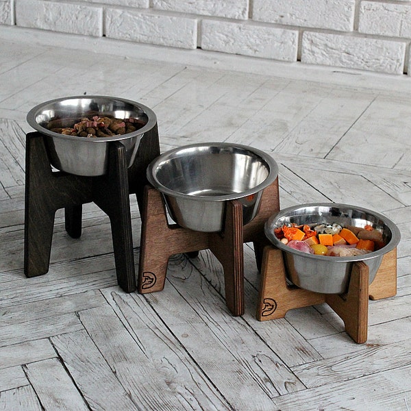 Dog bowls 25.4oz/3.2 cups/750 ml – Elevated Single bowl stand,Dog bowl stand, raised dog feeder, dog water bowl, dog dish holder,dog gift