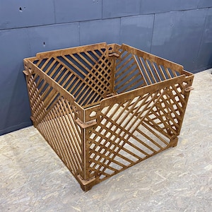 Foldable Wooden Dog Playpen – Indoor Puppy Crate & Pet Kennel Fence. Ready to ship. Only One Left. In Stock