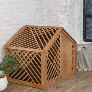 Original dog furniture,indoor dog house,modern dog bed,wood dog house,dog bed house,dog house with door,dog house with cushion,new dog gift