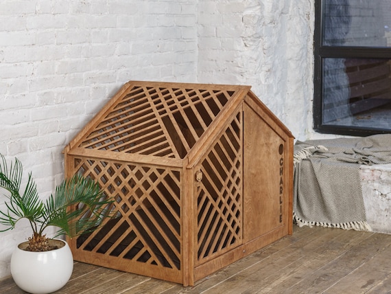 Original Dog Furniture indoor Dog House modern Dog Bed wood Dog House dog Bed House dog House With Door dog House With Cushion new Dog Gift Etsy