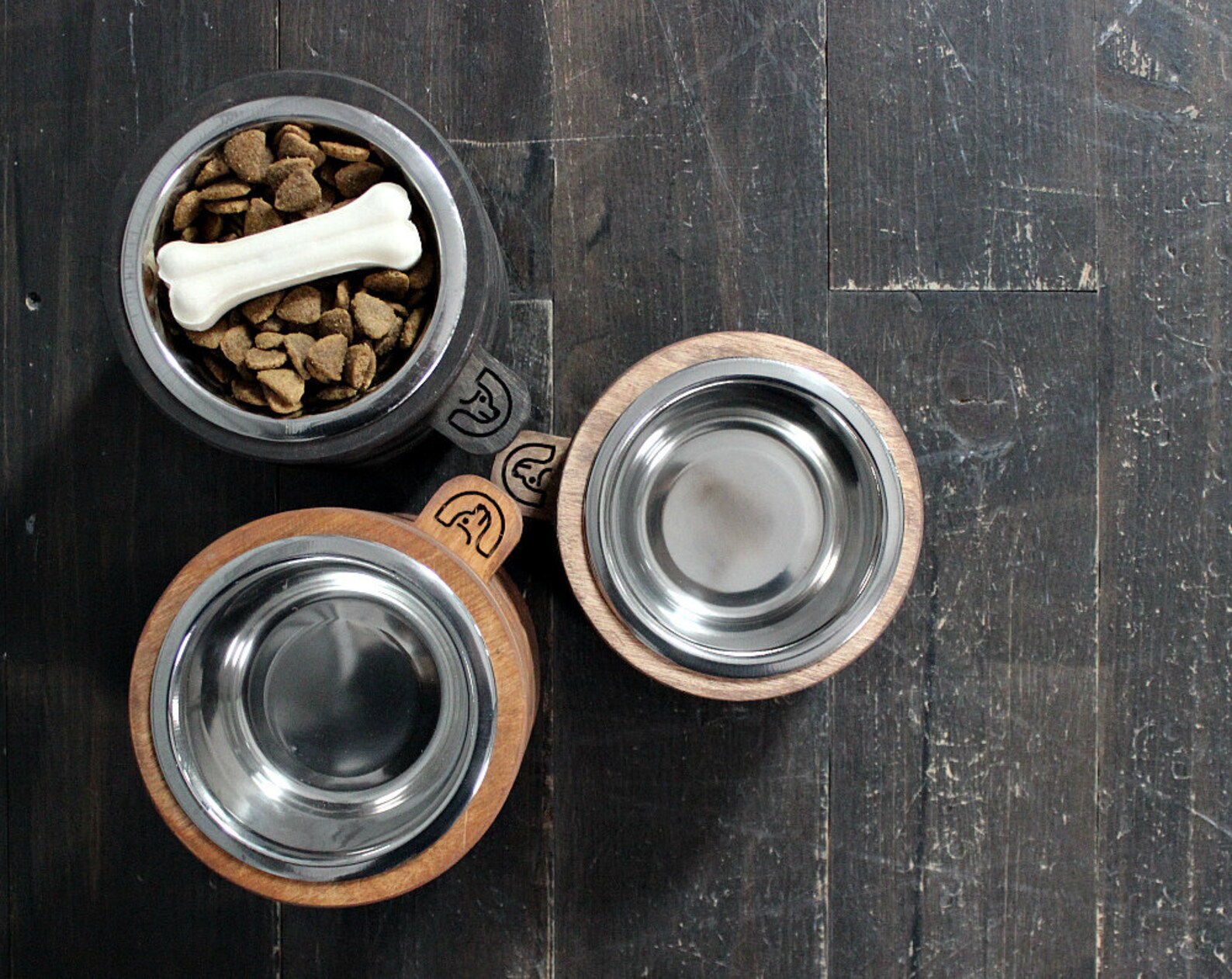 Small dog bowls 450 ml Raised dog bowls dog dish stand pet Etsy