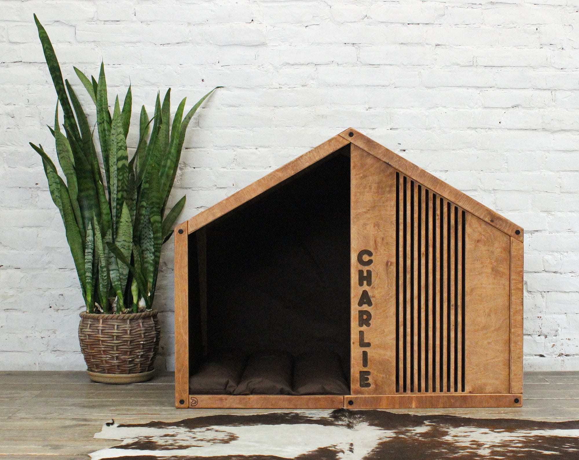 Dog House Line Loungeindoor Dog Housewooden Dog Housemodern Etsy Canada