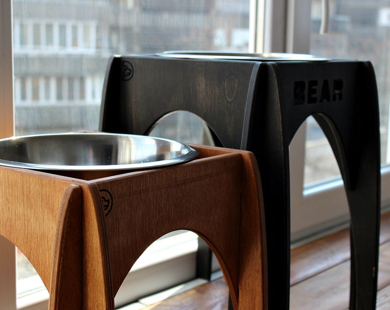 Extra Large dog bowls 2800 ml Arch elevated dog bowl. Metal Etsy