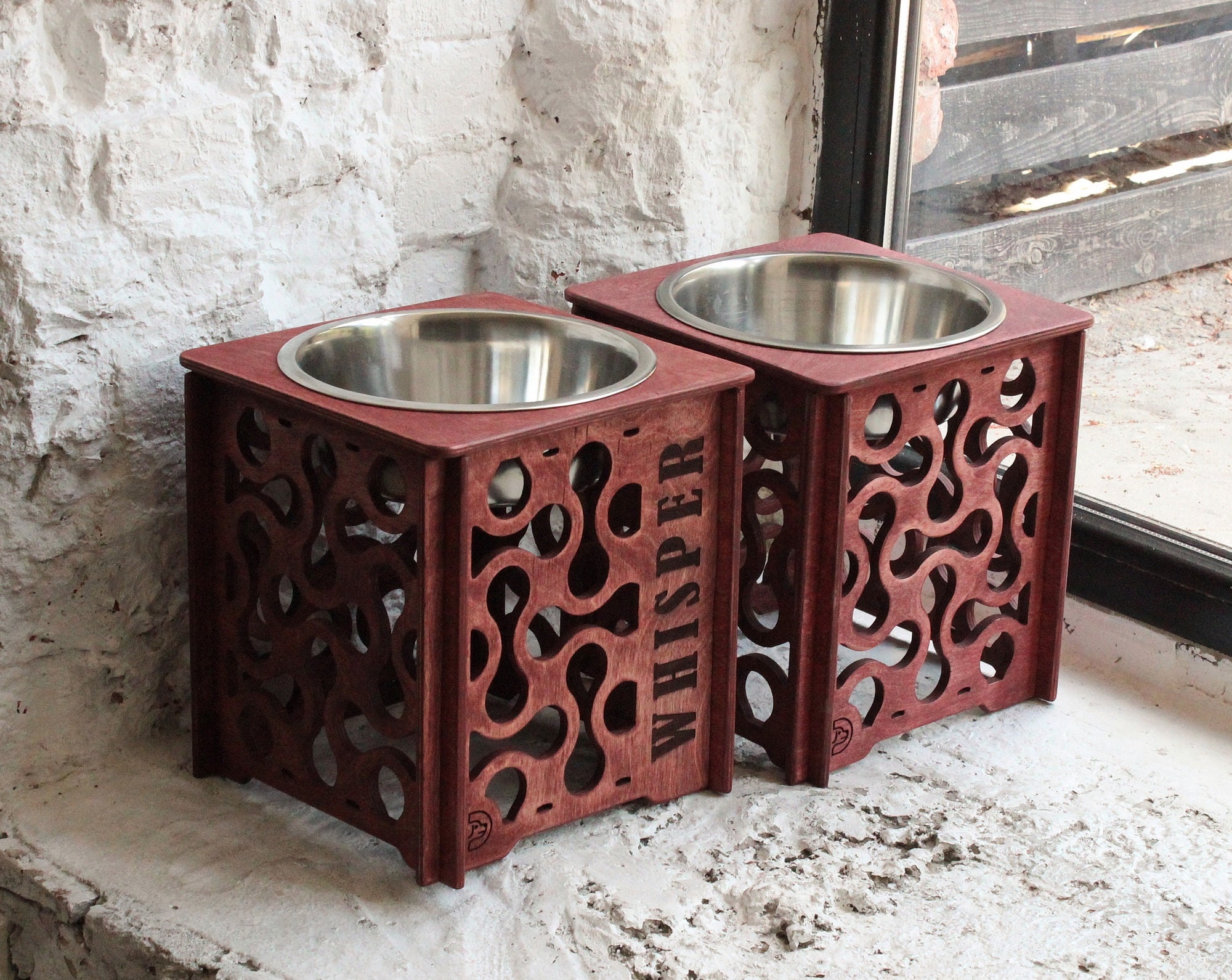 Large Dog Bowls 57.5oz/7.2cups/1700ml Elevated Single Bowl Stand