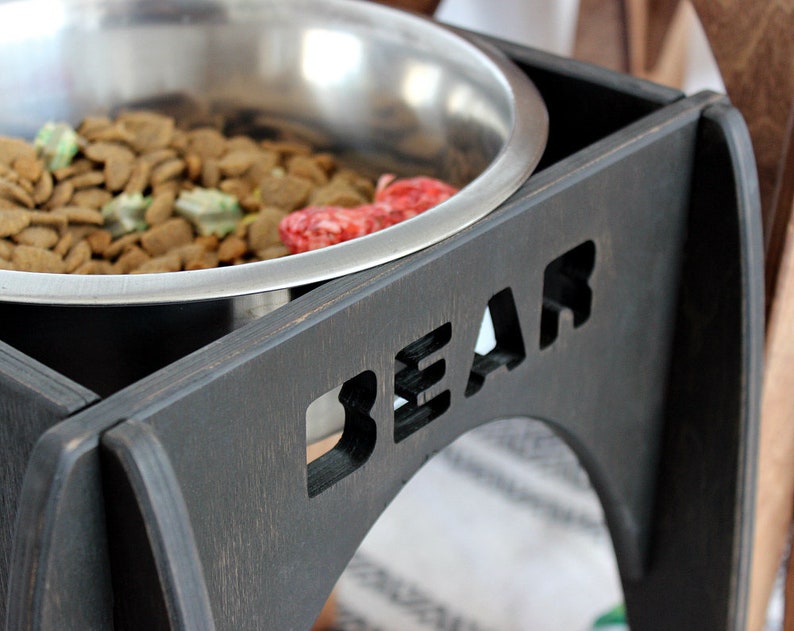 Extra Large dog bowls 2800 ml Arch elevated dog bowl. Metal Etsy