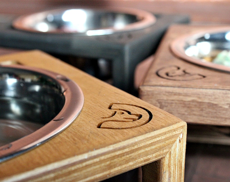 Small Dog Bowls 450 Ml Skeleton Single Stand.dog Bowl Etsy