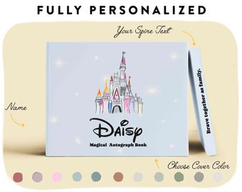 Libro de autógrafos personalizado de Splash Disney, Mickey o Minnie,  Disneyland, World, Cruise, A5 -  España