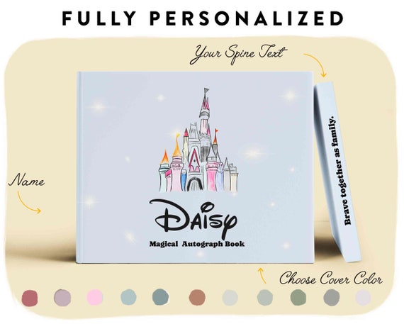 Disney Vacation Kids Autograph Book Personalized Disney World Trip