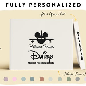Personalized Autograph Collection - Custom Book for Capturing Memories from Your Theme Park Adventures