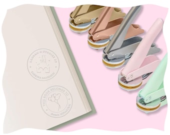 Personalized Travel Embosser: Custom Autograph Book Stamp