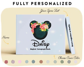 Disney Vacation Kids Autograph Book Personalized Disney World Trip
