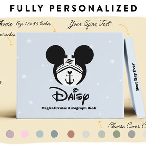 Disney Cruise Urlaub Autogrammbuch, Kinder personalisierte Disney Cruise Buch, Kreuzfahrt Reiseagent, DCL Buch