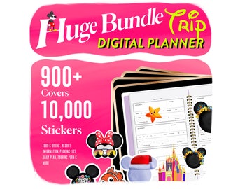 Huge Bundle DisneyDigital Planner, Family Ultimate 2026 Park Guide, Ultimate 2026 Theme Park Guide, Digital Planner for GoodNotes and iPad
