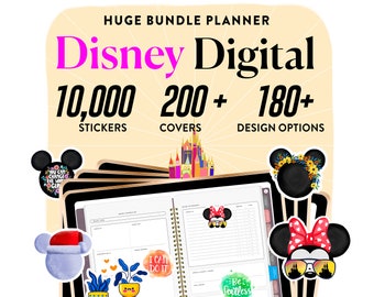 Theme Park Digital Planner,  DisneyWorld Vacation Planner, Ready for 2026 Adventures for iPad and GoodNotes
