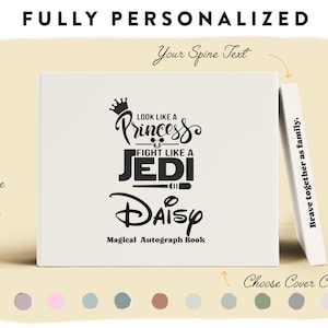 Autograph Personalized Book, Handcrafted Keepsake - Personalized Signature Book for Preserving Memories from Your Theme Park Visits