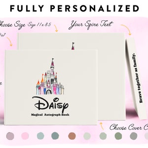 Disney Vacation Kids Autograph Book Personalized Disney World Trip