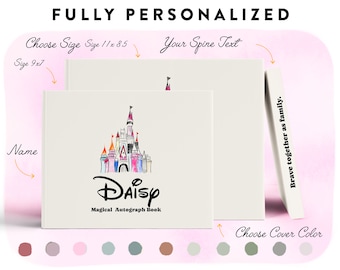 Disney Vacation Kids Autograph Book Personalized Disney World Trip