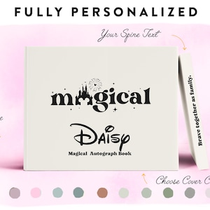 Personalized Theme Park Autograph Book: Vacation Keepsake