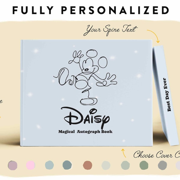 Disney Vacation Kids Handtekeningenboek Gepersonaliseerde Disney World Trip