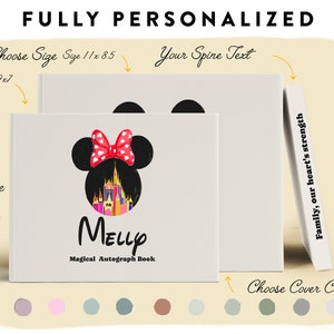 Disney Announcement Kids Autograph Book  Personalized