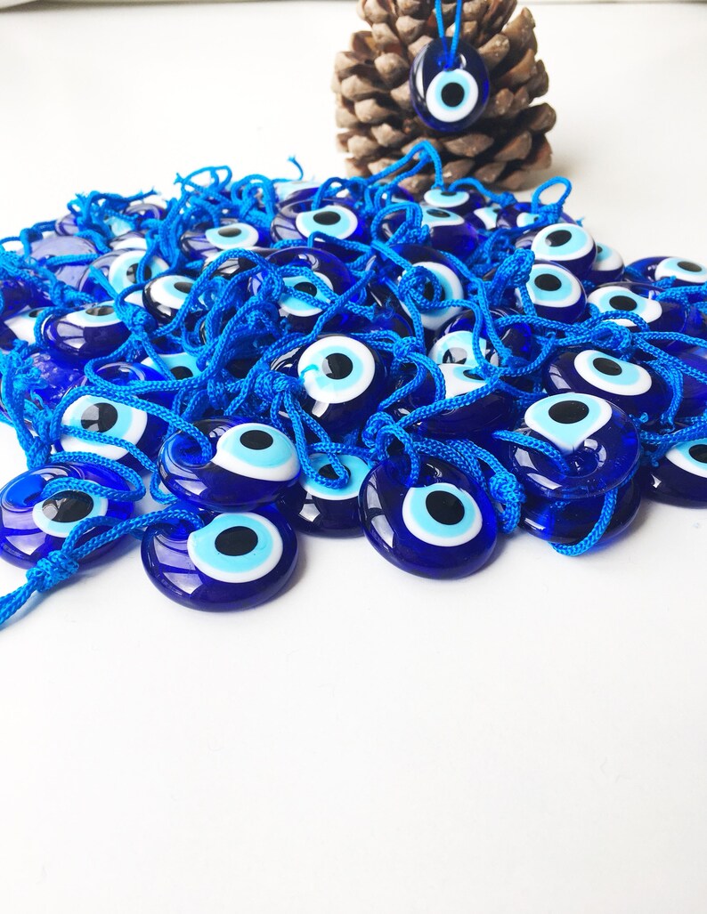 1 pc Evil eye bead blue glass evil eye charm turkish evil Etsy
