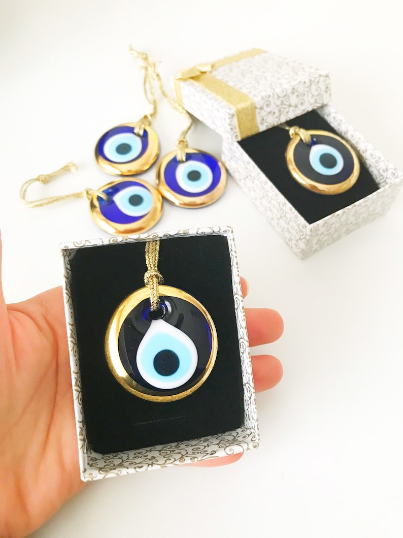 Gold Evil Eye Bead Evil Eye Bead in Box Cardboard Box Etsy