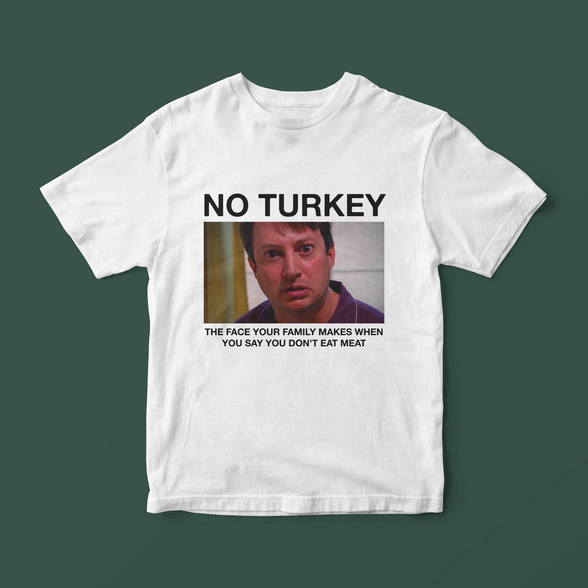 No Turkey Peep Show Mark Corrigan David Mitchell Vegan Etsy