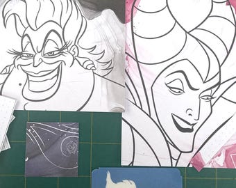 ¡Villanos de Disney DESTASH! Pegatinas, efímeras, papel, postales - Happy Planner Edición Limitada Villanos femeninos: elige el tema de tu bujo de villanos.