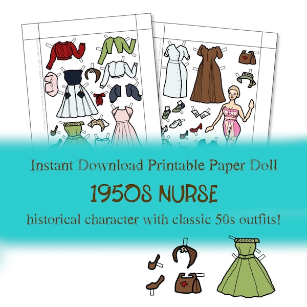 Printable Historical Paper Dolls - Etsy