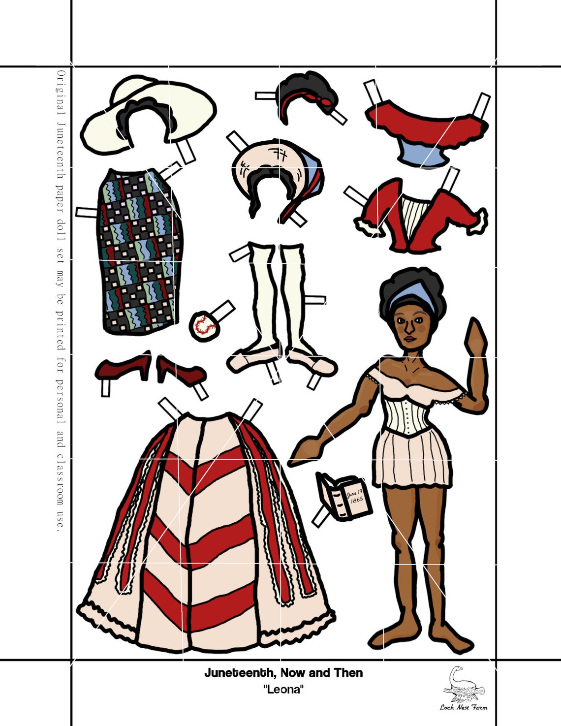 Paper Dolls INSTANT DOWNLOAD Black History Paper Doll Sheets