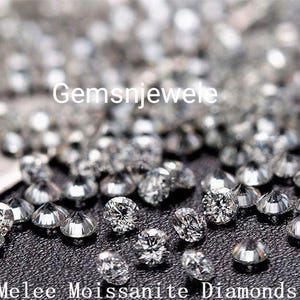 400 Piece High Quality Moissanite Round Clarity Grade VVS1 .80 MM TO 3 MM Available, Jewellery Setting Diamond Round, Melee Round